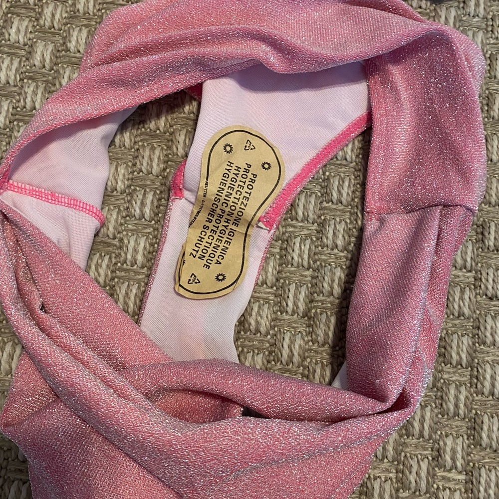 NWT Pink Boutique Sparkly Bikini Large - Picture 7 of 7